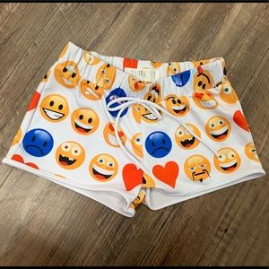 ❌SOLD❌NEW Love J Drawstring Emoji Shorts